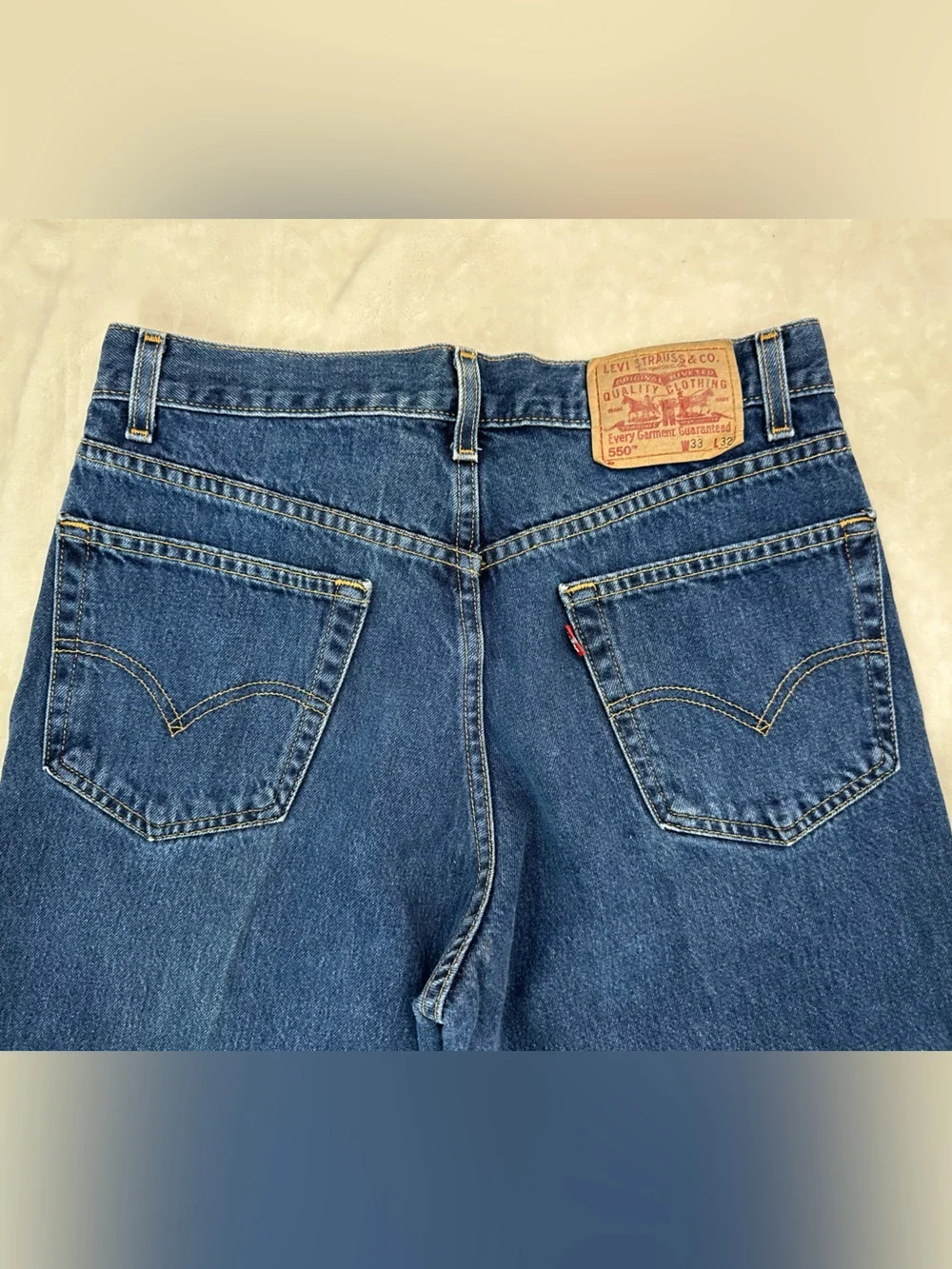 Vintage Levi's Classic Slim Straight Navy Blue Denim Jeans